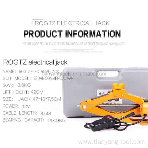 3T Automatic Electric Scissor Car Jack for Emergency